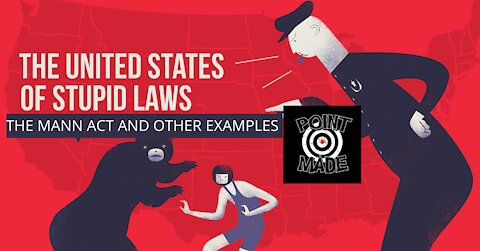 THE DUMBEST LAWS in america and how jack johnson got charged with the mann act,and the rule of thumb