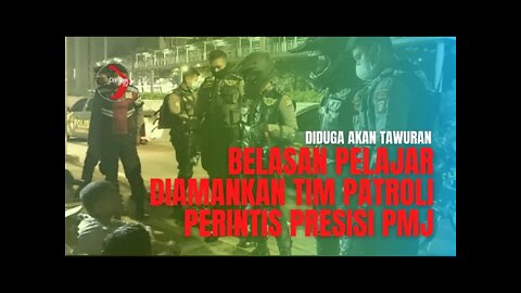 DIDUGA AKAN TAWURAN, BELASAN PELAJAR DIAMANKAN POLISI #tawuran #timpatroliperintispresisiPMJ