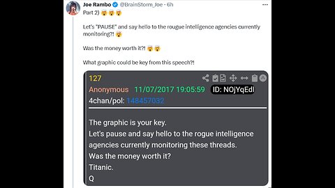 @BrainStorm_Joe Part 1) COMMS💥 🔥Holy. Freaking. Crap. 👀