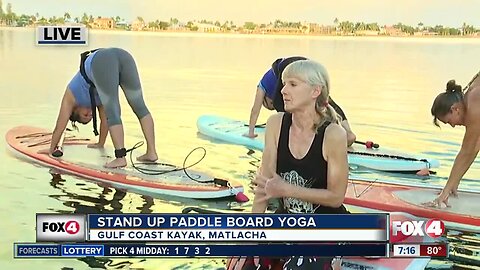 Stand up paddle board yoga in Matlacha Live Hit 07:00a