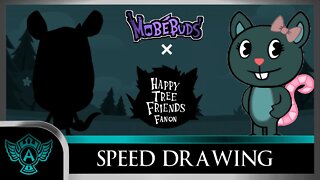 Speed Drawing: Happy Tree Friends Fanon - Blinker | Mobebuds Style