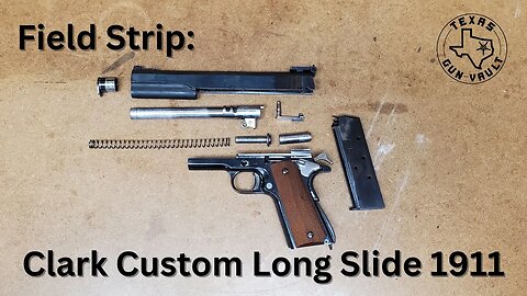 Field Strip: Clark Custom Long Slide 1911 - Showing date codes & factory markings