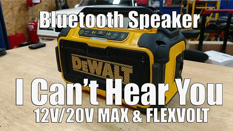 DEWALT 12-Volt 20-Volt DCR010 Jobsite Bluetooth Speaker Review