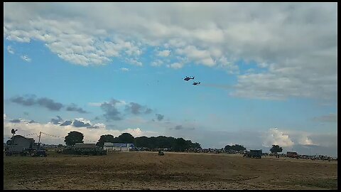 Indian Airforce cross flaying