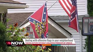 Dealing with offensive flags in your neighborhood