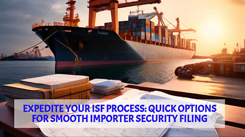 Unlocking the Secrets to Quick ISF Expedite Options for International Trade