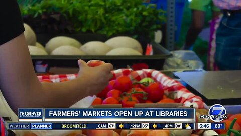 Farmer's Markets open at 2 libraries