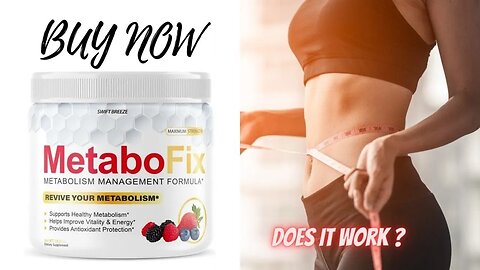 METABOFIX SUPPLEMENT- MetaboFix REVIEW MetaboFix Weight Loss ? #metabofixreview #metabofix