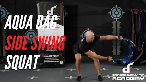 Aqua Bag Side Swing Squat