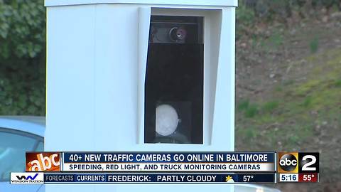 More red light and speed cameras go online in Baltimore City Monday