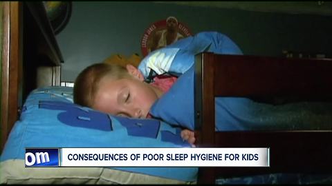 Experts: consequences of poor sleep hygiene for kids