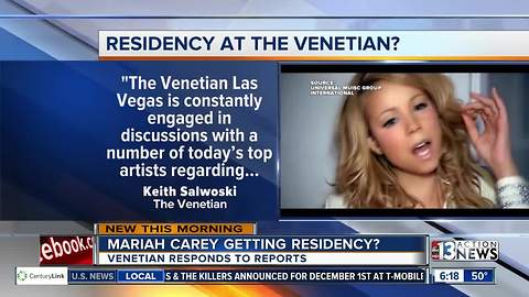 Mariah Carey may be coming back to Las Vegas