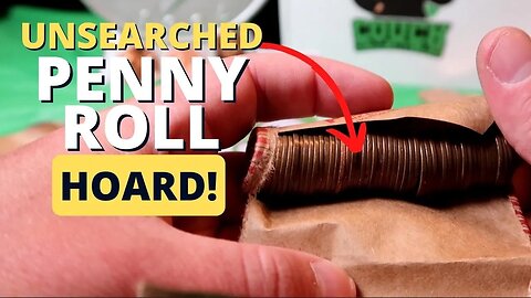 UNSEARCHED Wheat Penny Rolls! Coin Roll Hunting Pennies