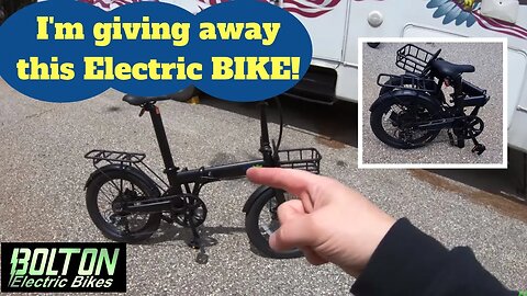 Electric Bike Giveaway! The new Qualisports Folding Ebike