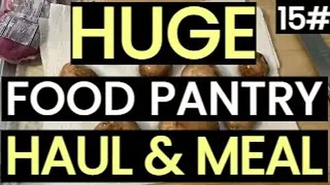 Food Pantry Haul & Food Bank Haul BLESSINGS! Frugal Living Vlog With Awesome Food Pantry Meals ENJOY