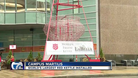 Salvation Army of Metro Detroit to install 'world's tallest red kettle' in Cadillac Square