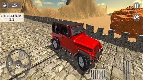 Desert hill Jeep Simulator Game __ Speed Jeep Simulator Gameplay __ Best Android Gameplay 2024