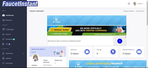 Earn 50 Plus Free Bitcoin In Seconds At FaucetInstant No Minimum Withdrawal With FaucetPay Wallet