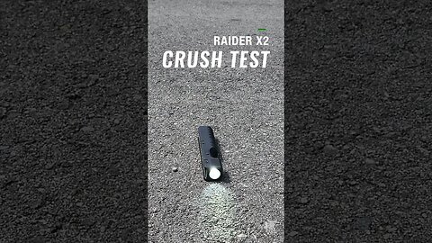 Raider X2 flashlight crush test #pewpew #monstrumtactical #flashlight