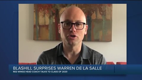 WXYZ Senior Salutes: Jeff Blashill surprises Warren De La Salle graduates