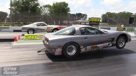 Stock Eliminator Corvette HARD Launch | NHRA Lucas Oil Drag Racing