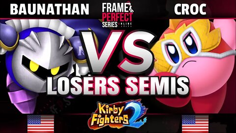 FPS6 Online - Baunathan (Meta Knight, Magolor) vs. Croc (Wrestler) - Kirby Fighters 2 Losers Semis