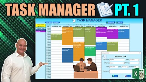 Learn How To Create This Never Seen Before Drag & Drop Task Scheduler In Excel Today [Part 1]