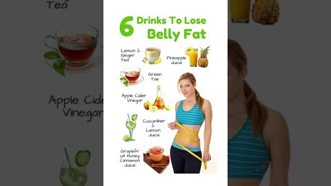 6 drinks to lose belly fat | How to lose belly fat | Lose Weight #shorts