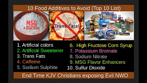 10 Food Additives to Avoid (Top 10 List)