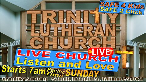 20240915 Sept 15th LIVE STREAM Church Service Trinity Lutheran Sauk Rapids MN