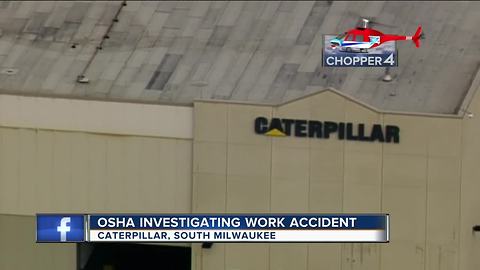 60-year-old man injured in accident at Caterpillar plant