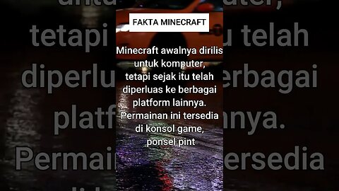 FAKTA UNIK MINECRAFT#shorts