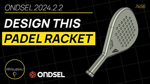 🥎 Ondsel Tutorial - Model A Padel Racket - Padel 3D - Ondsel ES - Ondsel FreeCAD