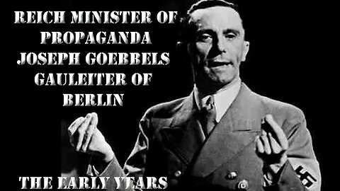 REICH MINISTER OF PROPAGANDA JOSEPH GOEBBELS AND GAULEITER OF BERLIN