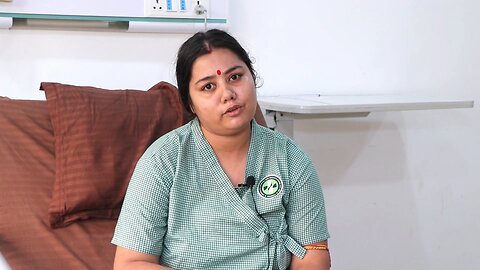 A Lady recover from dengue fever at JP Hospital