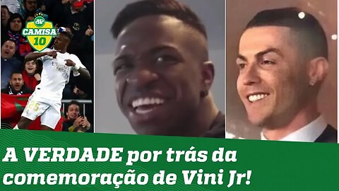 HILÁRIO! Vinicius Jr conta A REAL sobre "imitação" a CR7 após gol no Barcelona!