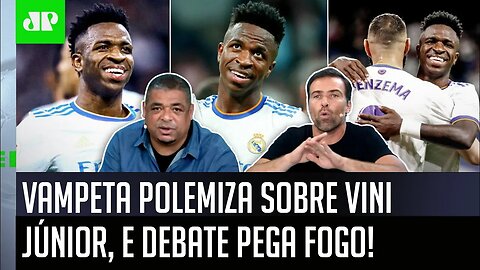 "QUÊ??! VOCÊ TÁ FORÇANDO!" Vinicius Júnior faz 3 GOLS pelo Real Madrid, e DEBATE PEGA FOGO!