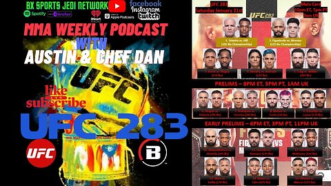 👊🏻 🎙️️ UFC 283 PREVIEW & STRICKLAND VS IMAVOV REVIEW /MMA WEEKLY PODCAST WITH AUSTIN & CHEF DAN