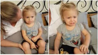 Girl can't listen to Celine Dion without crying