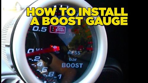 How To Install Boost Gauge DIY