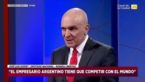 DIputado José Luis Espert con Daniel Santa Cruz en "Hoy Nos Toca" Canal de la Ciudad