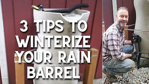 3 Tips to Help Winterize Your Rain Barrel #shorts 💦