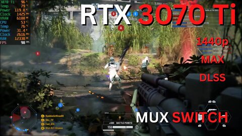 RTX 3070 Ti | Star Wars Battlefront 2 - 1440p + Raytracing + ULTRA settings + MUX Switch