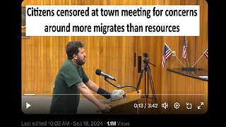 Citizens censored at town meeting for complaining against influx of migrants