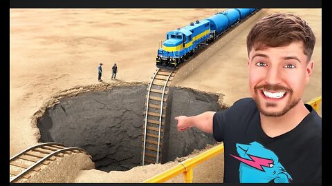 Train VS Giant Pit