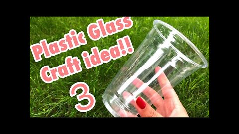 Plastic glass craft ideas easy to make 3 / craft using plastic glass - waste material craft idea