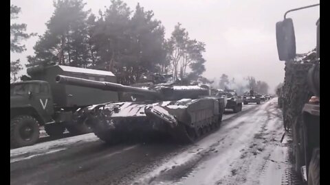 Russian T-80BVM Main Battle Tank special operations on Ukrainian territory