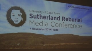 SOUTH AFRICA - Cape Town - UCT's reburial restitution of unethically obtained skeletons from Sutherland (Video Story) (b9K)