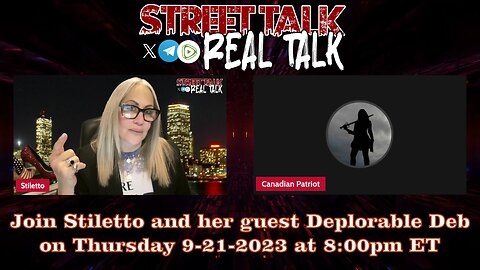 Rebroadcast of Street Talk with Stiletto 9-21-2023