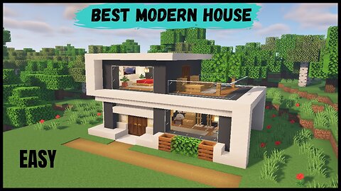 How to Build BEST Modern House in Minecraft || Minecraft House Tutorial